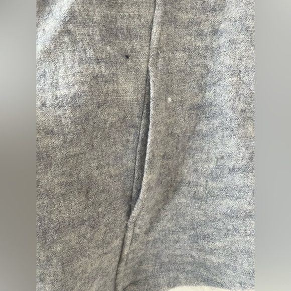 For Cynthia 100% Wool Boho Sweater Coat Womens Gray Art Unlined Full Zip; size M - Picture 3 of 6